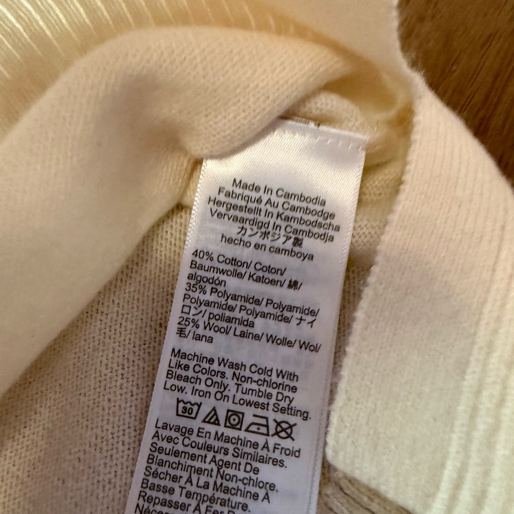 J.Crew NWT Wool-Blend Boyfriend Sweater – Ivory | Size XL - Picture 10 of 11